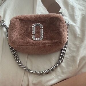 Marc Jacobs Brown Faux Fur Crossbody Bag